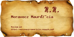 Moravecz Maurícia névjegykártya
